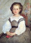 Pierre-Auguste Renoir Mademoiselle Romaine Lancaux oil painting reproduction